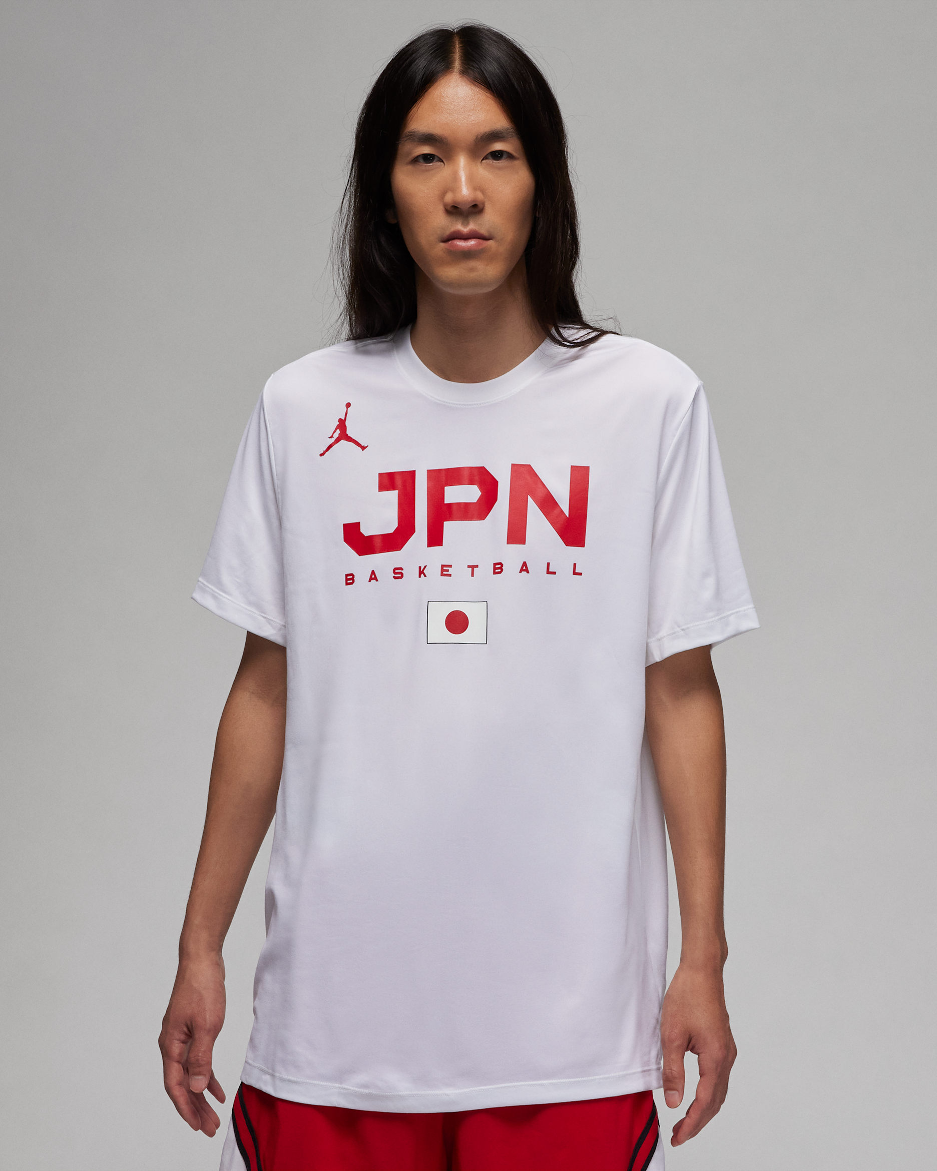 ナイキ Japan Basketball Tシャツ 日本代表 スポンサーロゴ入り Japan Men's Jordan Dri-FIT Basketball Training T-Shirt. Nike ID